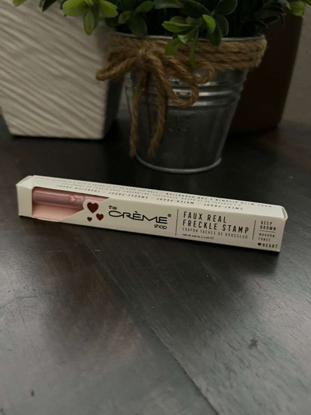 The Crème Shop Faux Real Freckle Stamp in the shade Deep Brown,